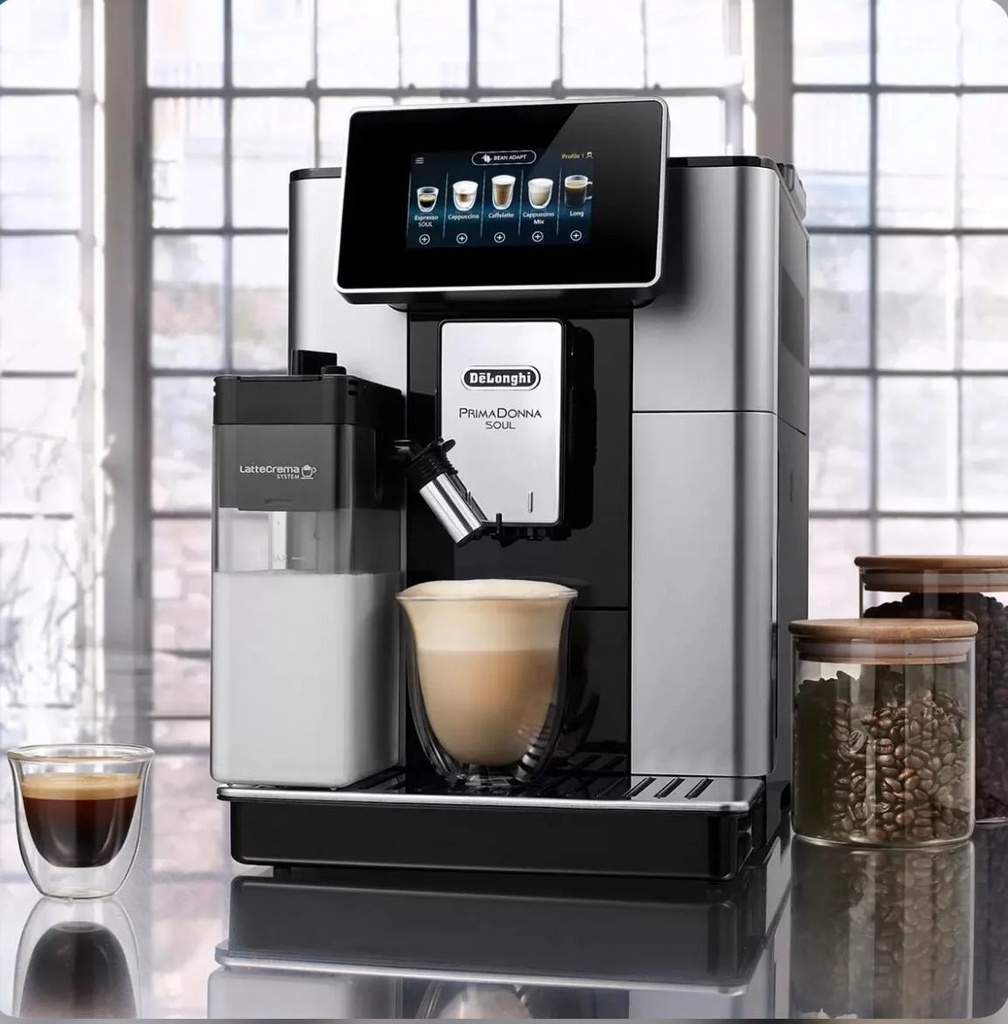 DeLonghi PrimaDonna Soul 610.55 ECAM, Silver/Black