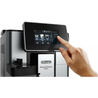 DeLonghi PrimaDonna Soul 610.55 ECAM, Silver/Black